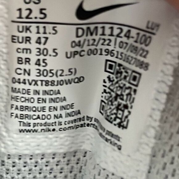 Nike Air Max Impact 4 White Black Pure Platinum Basketball Trainers Mens 12.5 main image 11
